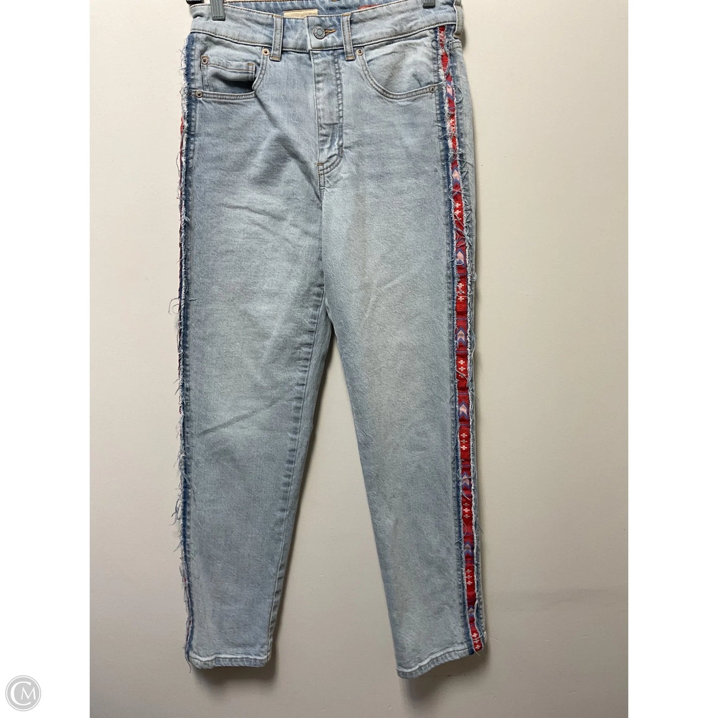 Jeans Straight By Pilcro In Blue Denim, Size: 4