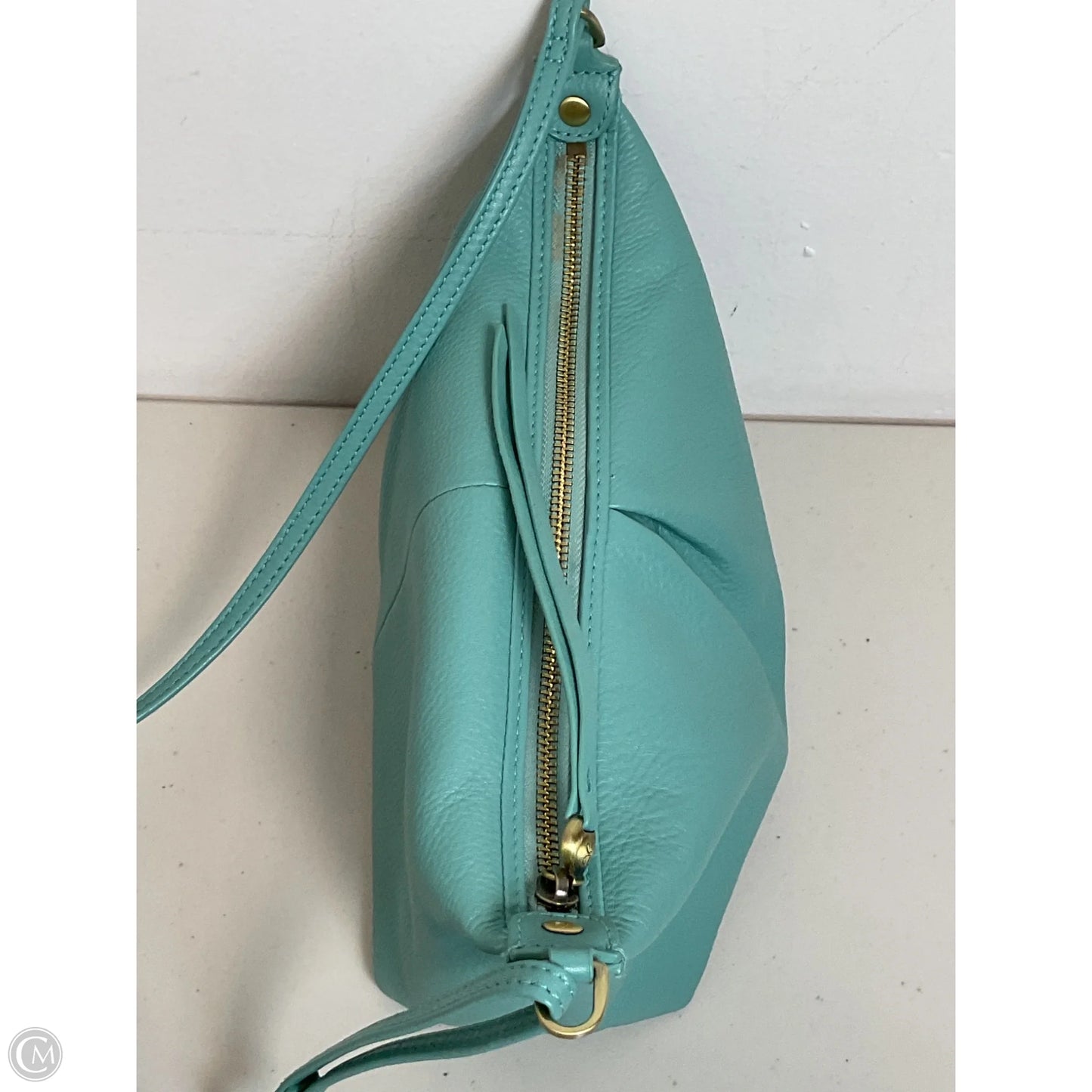 Handbag Leather By Hobo Intl, Size: Medium