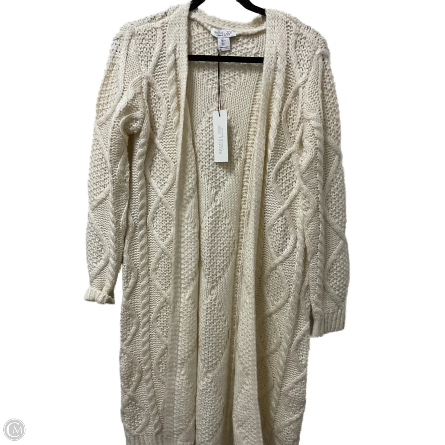 Sweater Cardigan By Rachel Zoe In Cream, Size: L