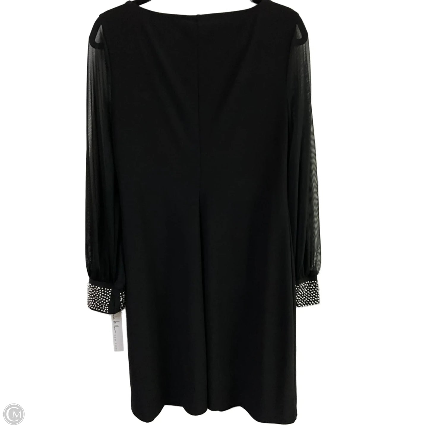 Dress Party Midi By Nicole Miller In Black & Silver, Size: L