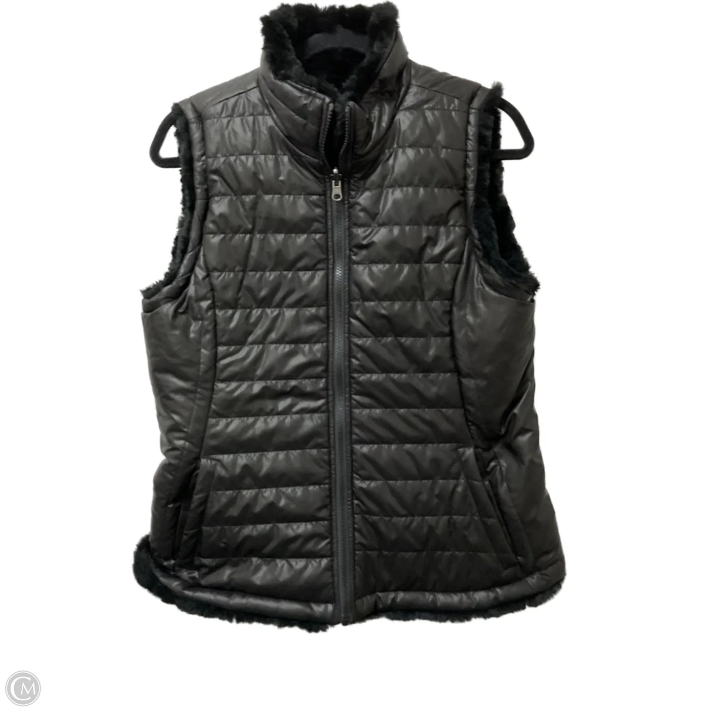 Vest Faux Fur & Sherpa By Cmc In Black, Size: M