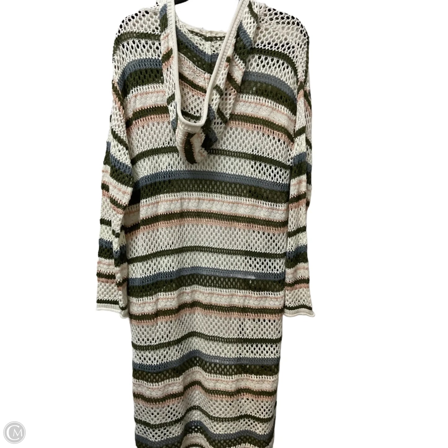 Sweater Cardigan By Charming Charlie In Striped Pattern, Size: Xl