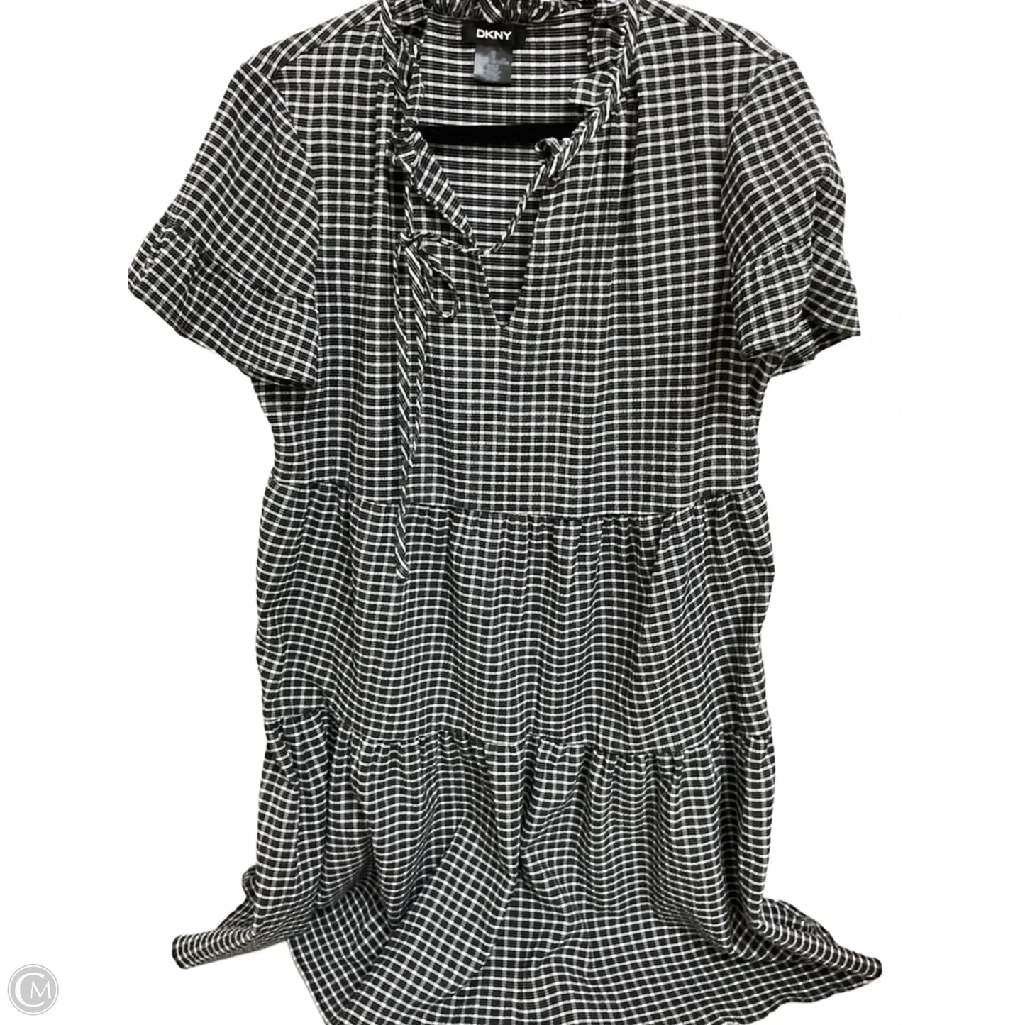 Dress Casual Short By Dkny In Black & White, Size: M