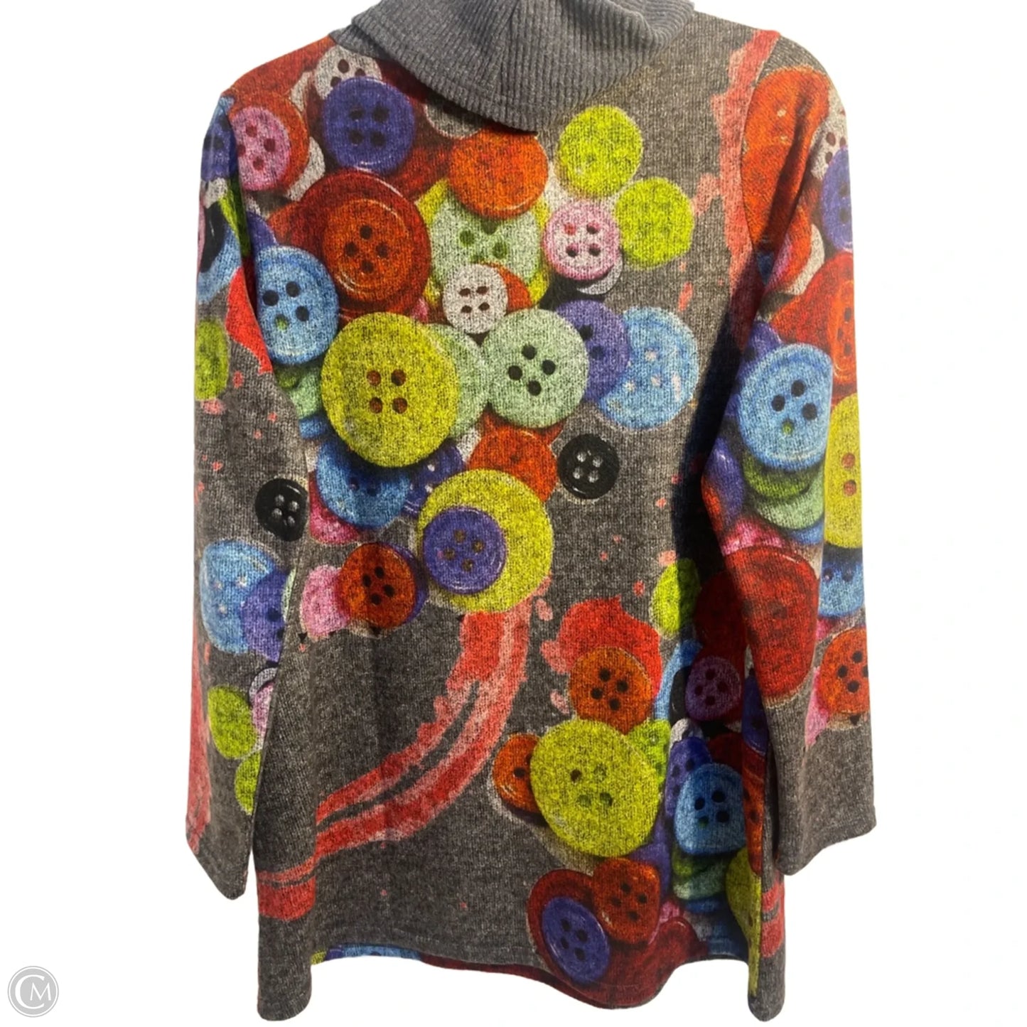 Dress Sweater By Clothes Mentor In Multi-colored, Size: M
