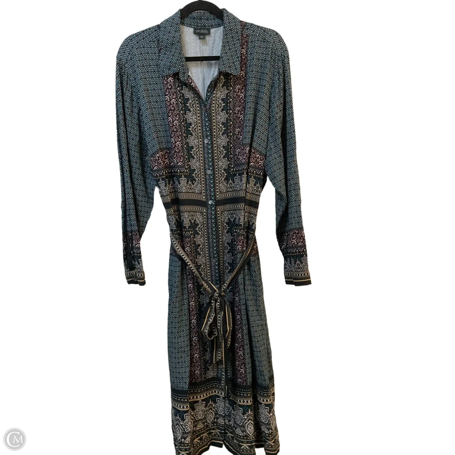 Dress Party Midi By J. Jill In Paisley Print, Size: 3x