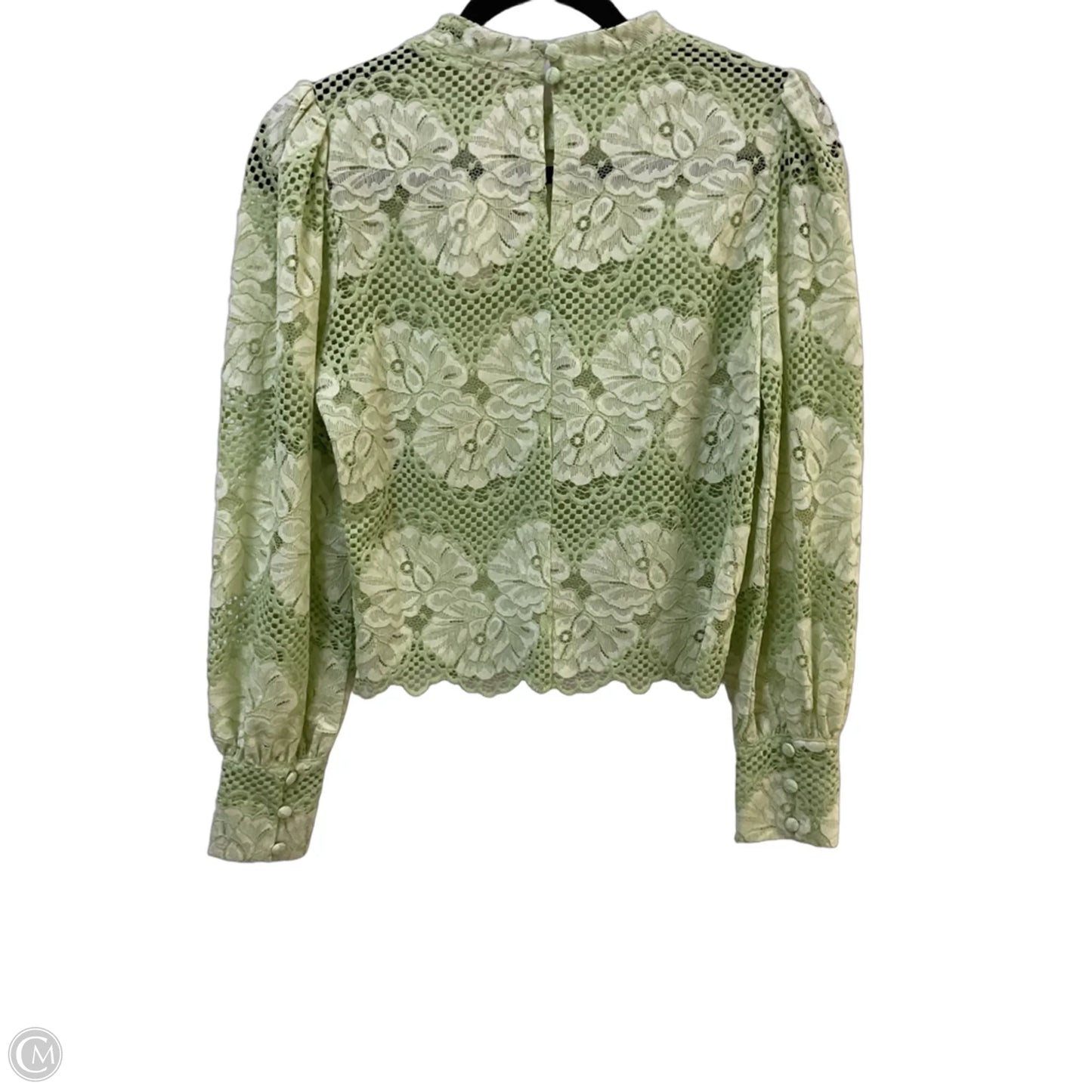 Blouse Long Sleeve By Dolan Left Coast In Green, Size: Xs