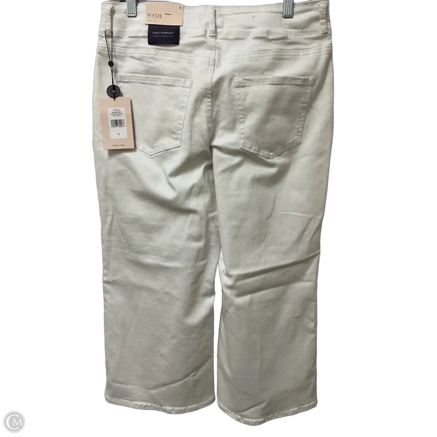 Jeans Wide Leg By Not Your Daughters Jeans In White Denim, Size: 8