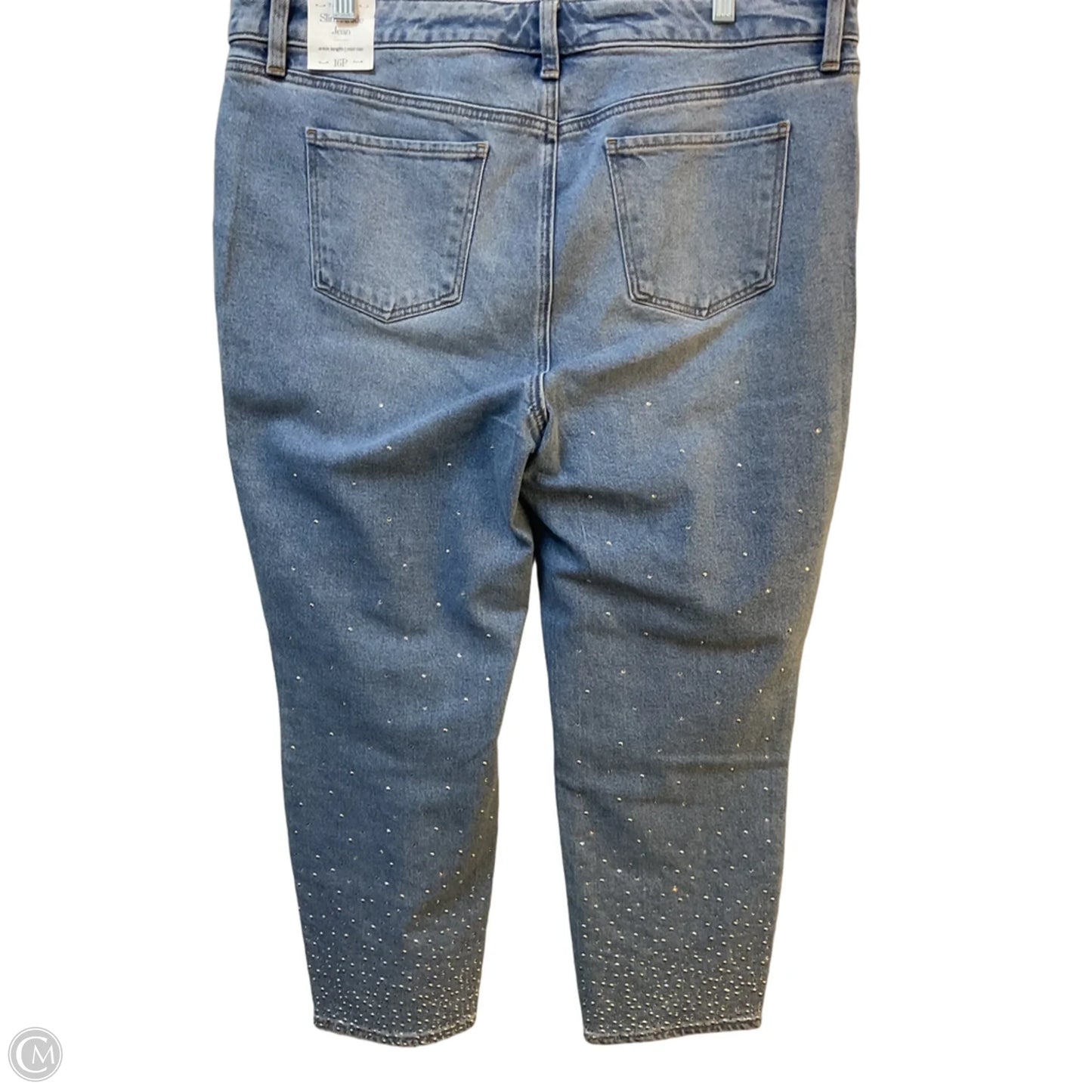 Jeans Straight By Chicos In Blue Denim, Size: 16