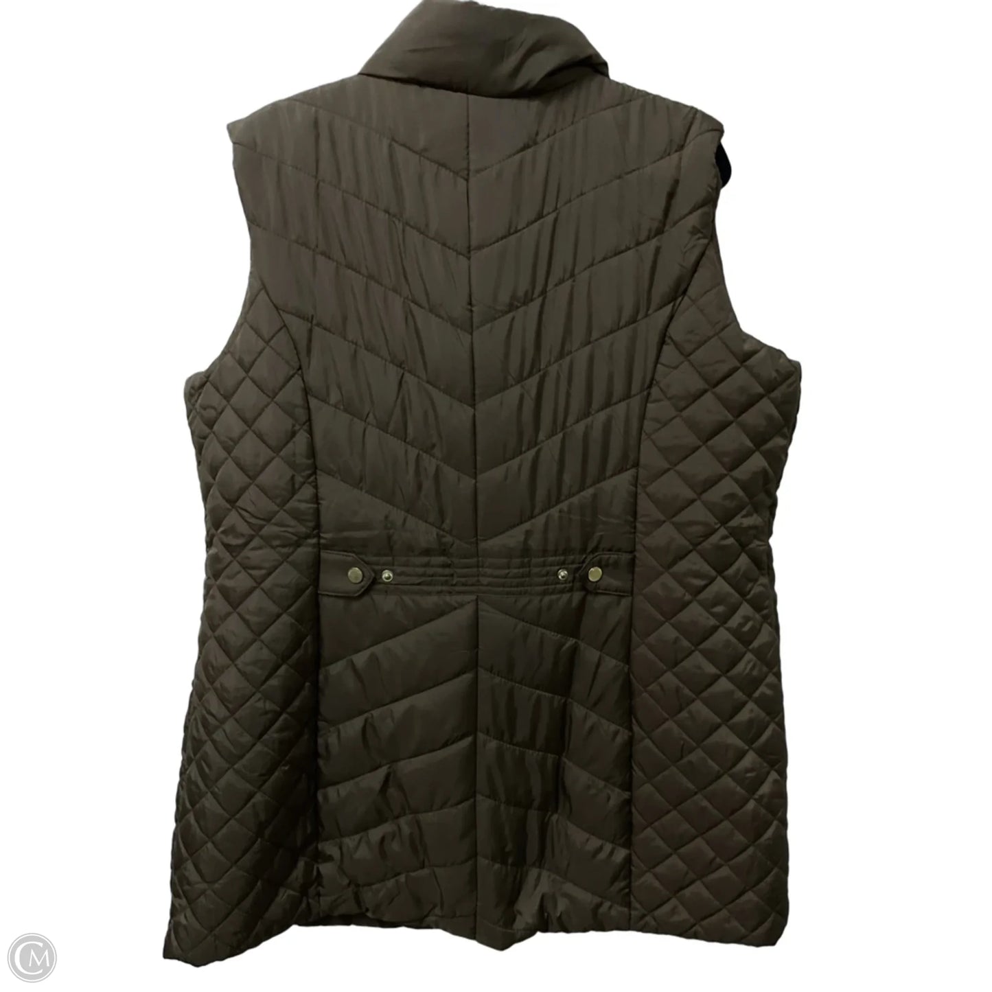 Vest Puffer & Quilted By Weatherproof In Brown, Size: Xxl