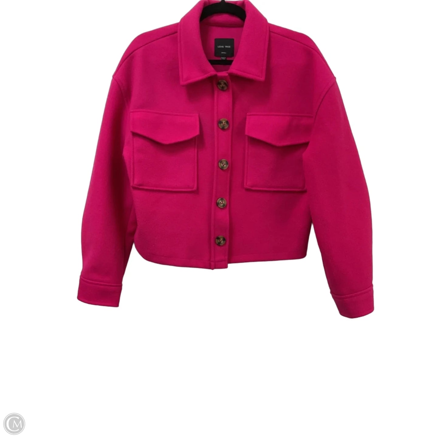 Jacket Fleece By Love Tree In Pink, Size: S