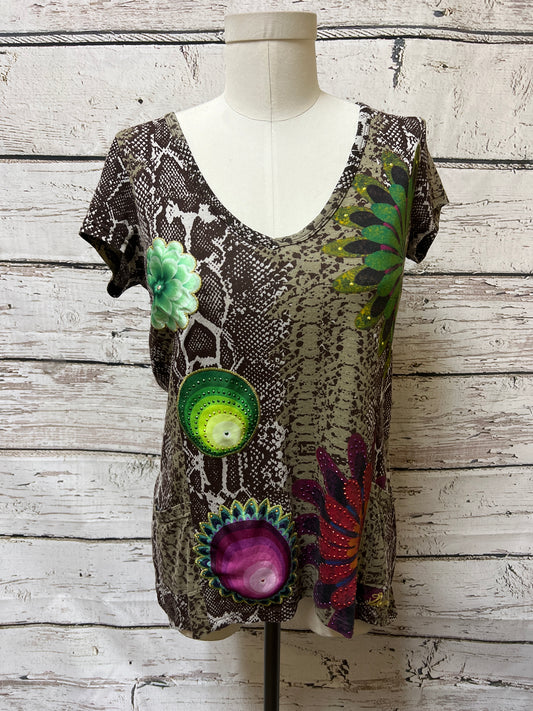 Top Short Sleeve By Desigual  Size: S