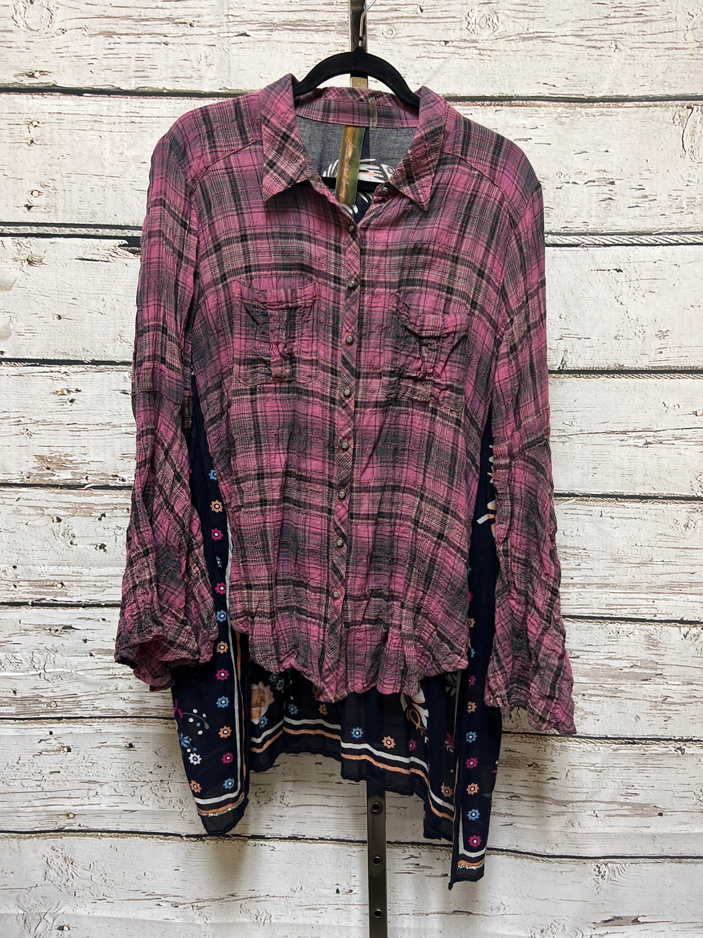 Tunic Long Sleeve By Aratta Silent Journey Size: L