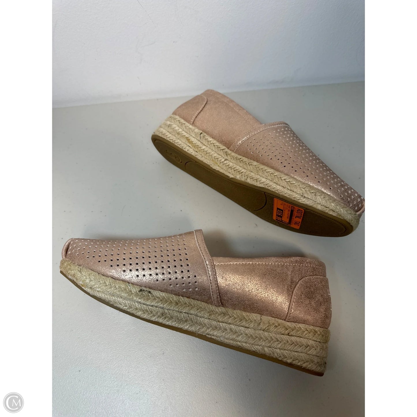 Shoes Heels Platform By Bobs In Rose Gold, Size: 9