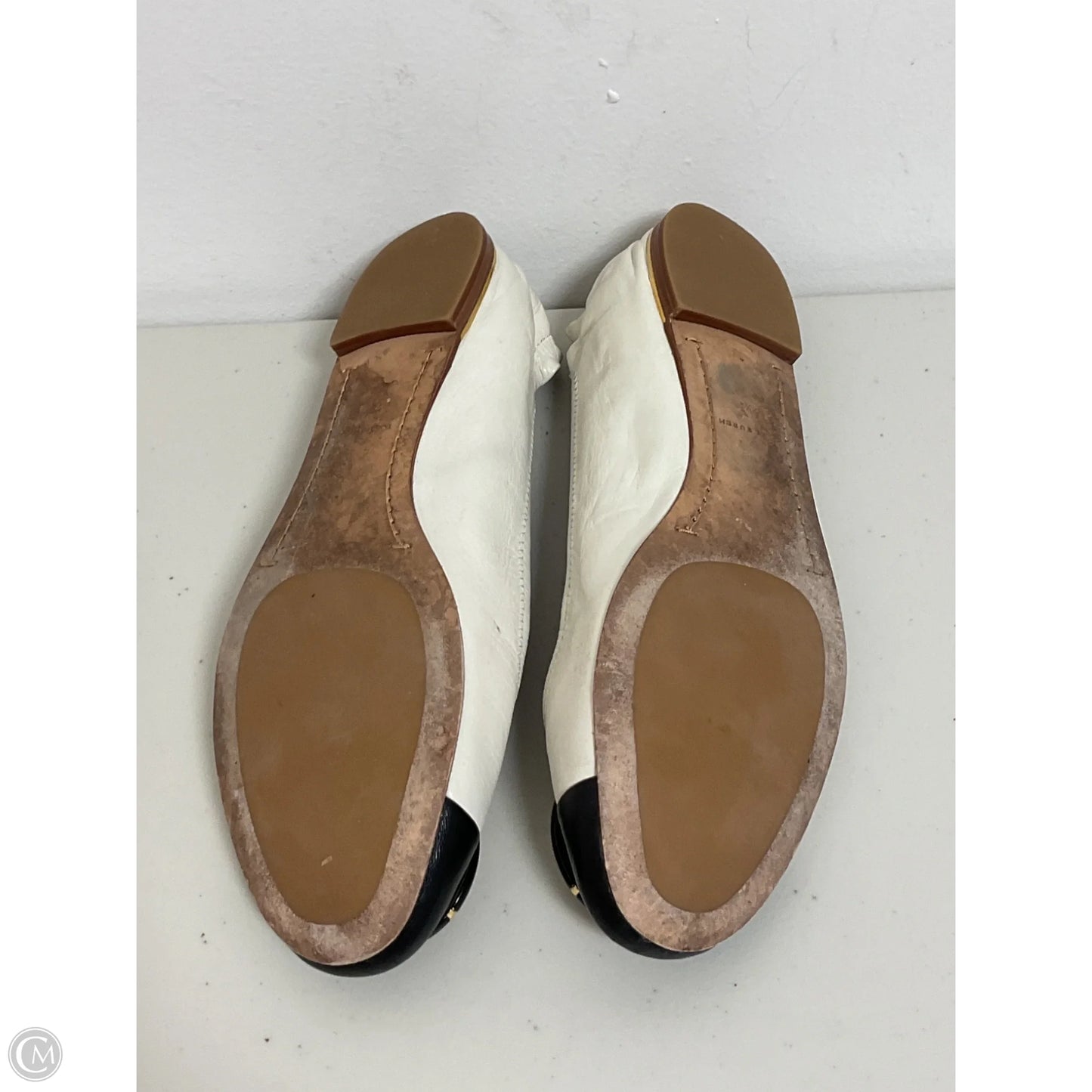 Shoes Designer By Tory Burch In Black & Cream, Size: 7.5