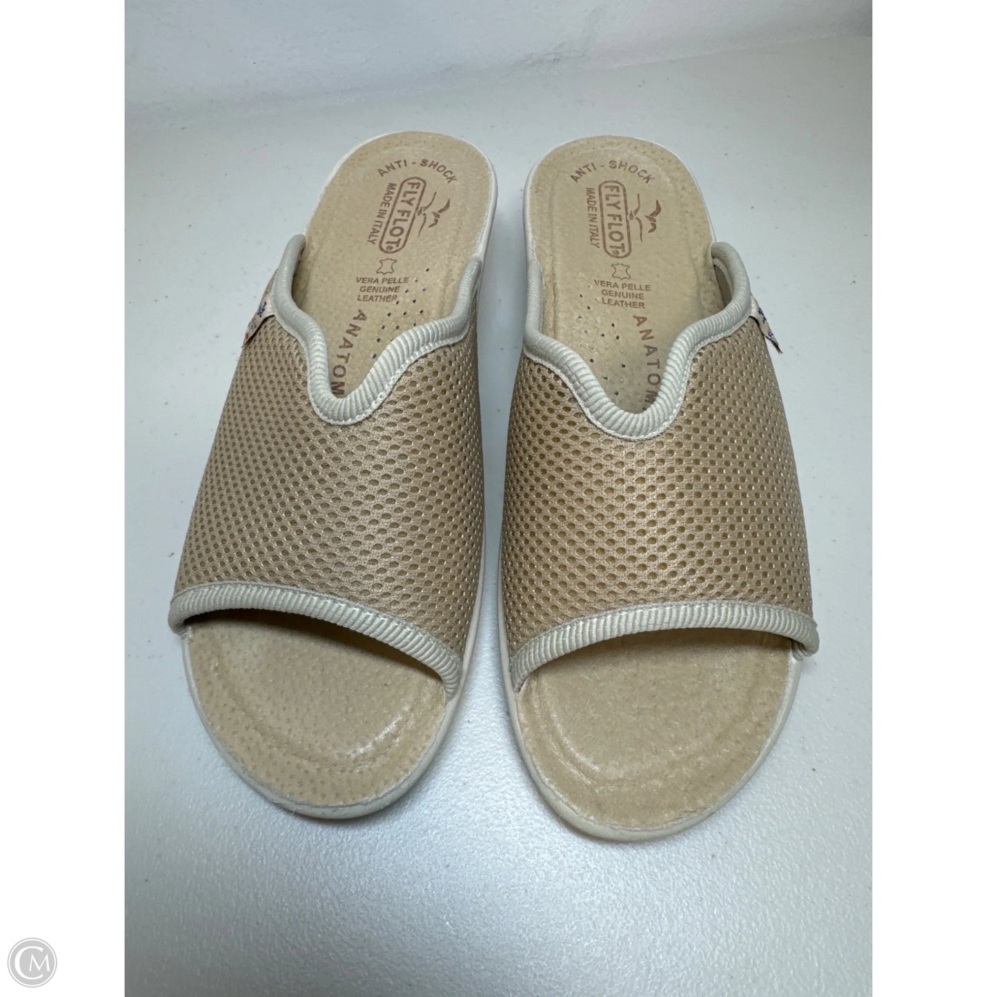 Sandals Heels Wedge By Cmb In Tan, Size: 6.5
