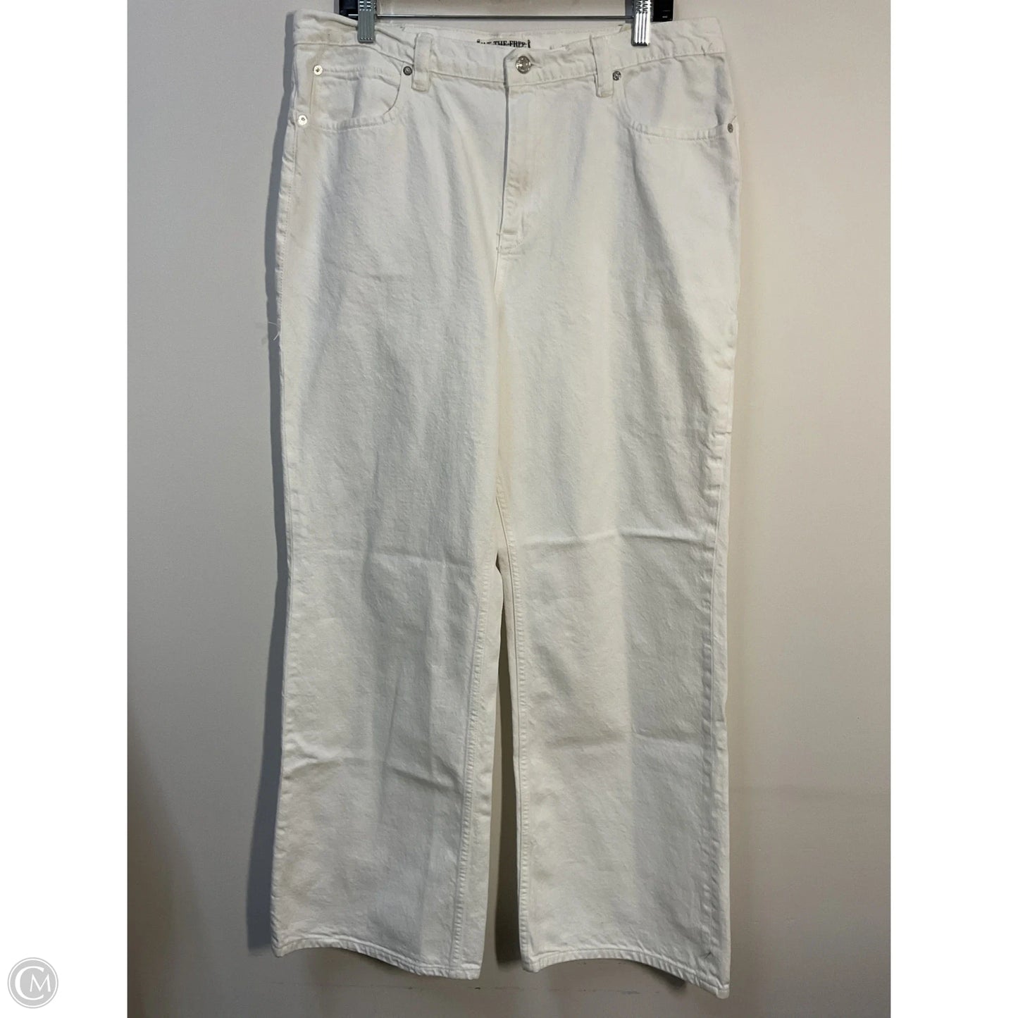 Jeans Wide Leg By We The Free In White Denim, Size: 10