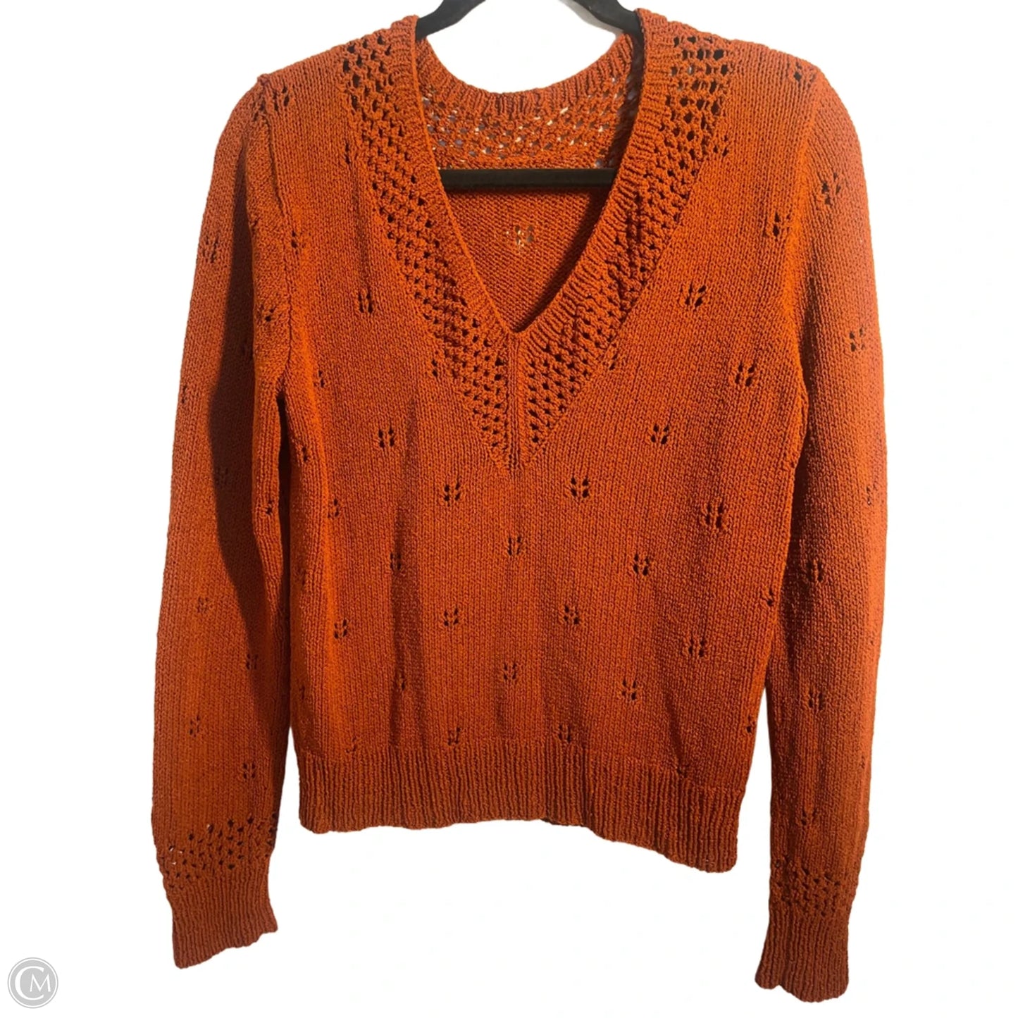 Sweater By Clothes Mentor In Orange, Size: S