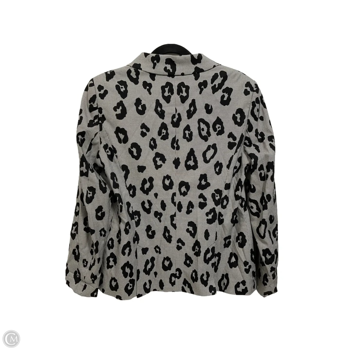 Blazer Designer By Escada In Leopard Print, Size: M