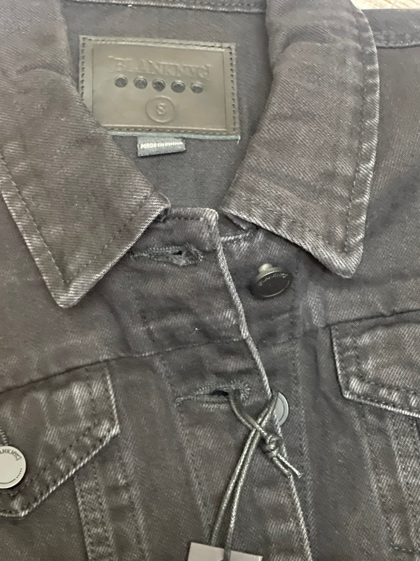Jacket Denim By Blanknyc In Black Denim, Size: S