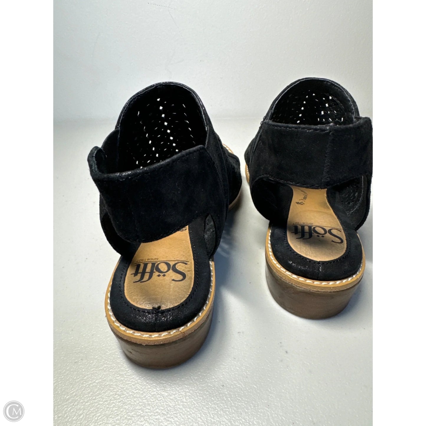 Sandals Flats By Sofft In Black, Size: 6
