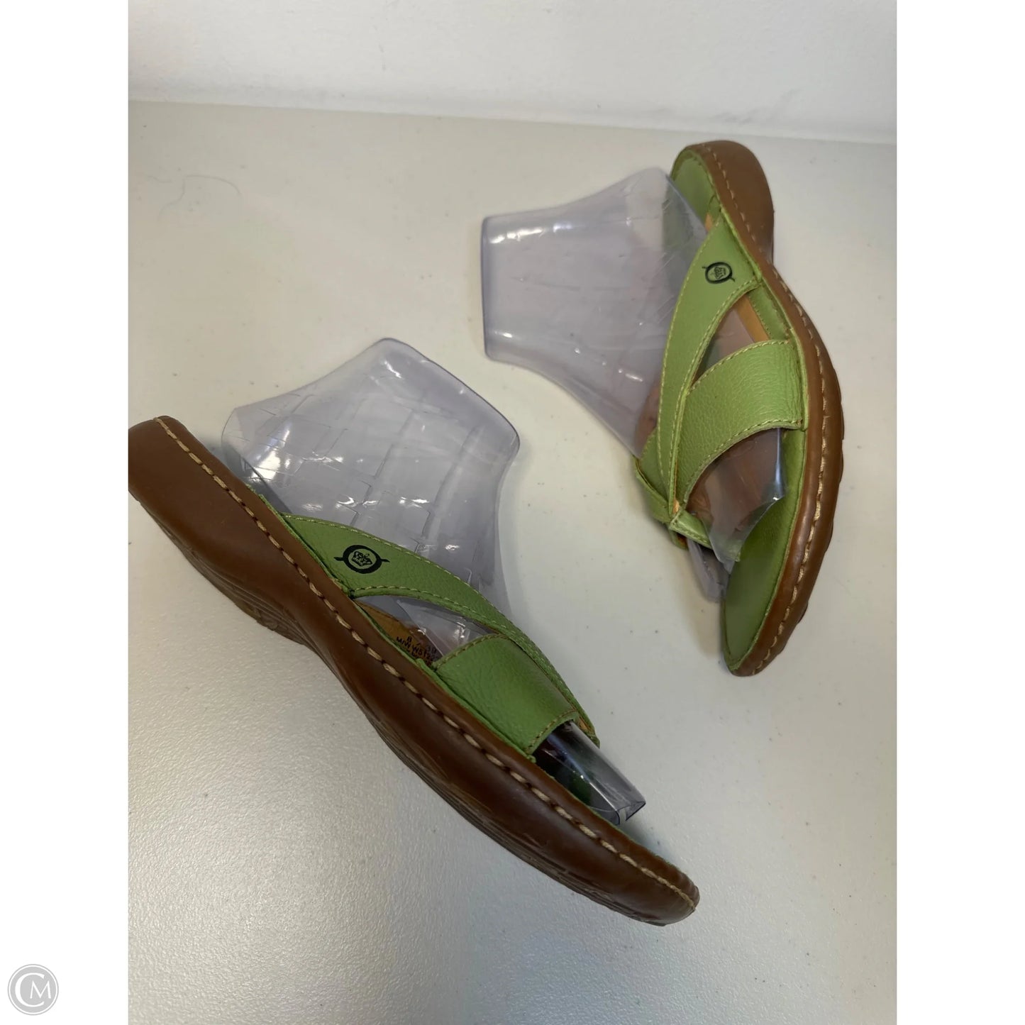 Sandals Flip Flops By Born In Green, Size: 8