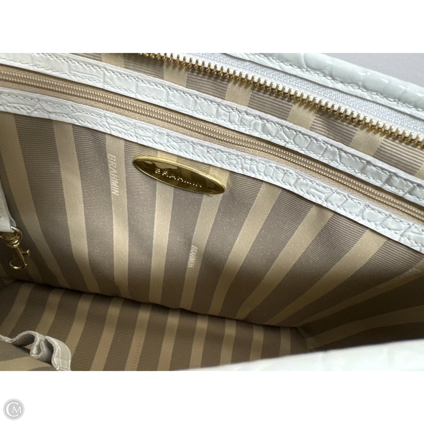 Handbag Designer By Brahmin, Size: Large