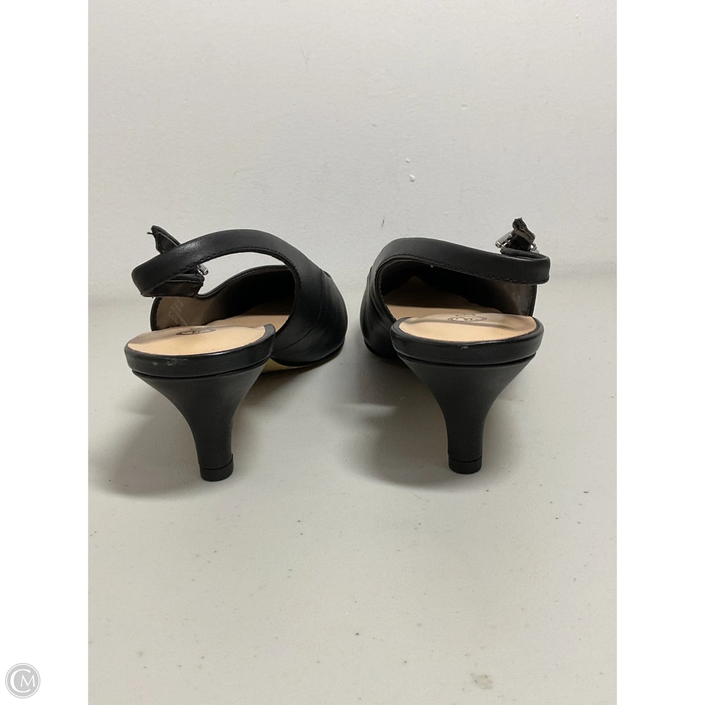 Shoes Heels Kitten By Cmc In Black, Size: 11