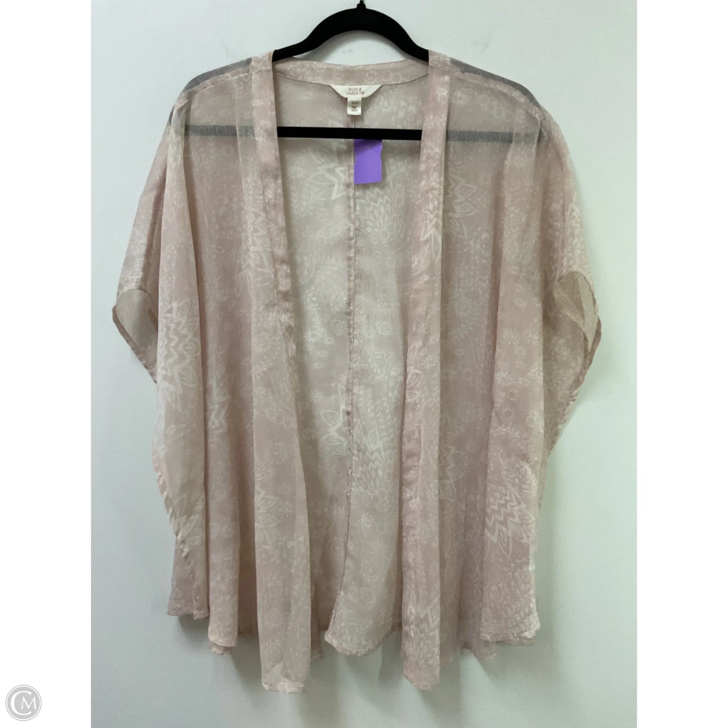 Kimono By Sun & Shadow In Pink & White, Size: S