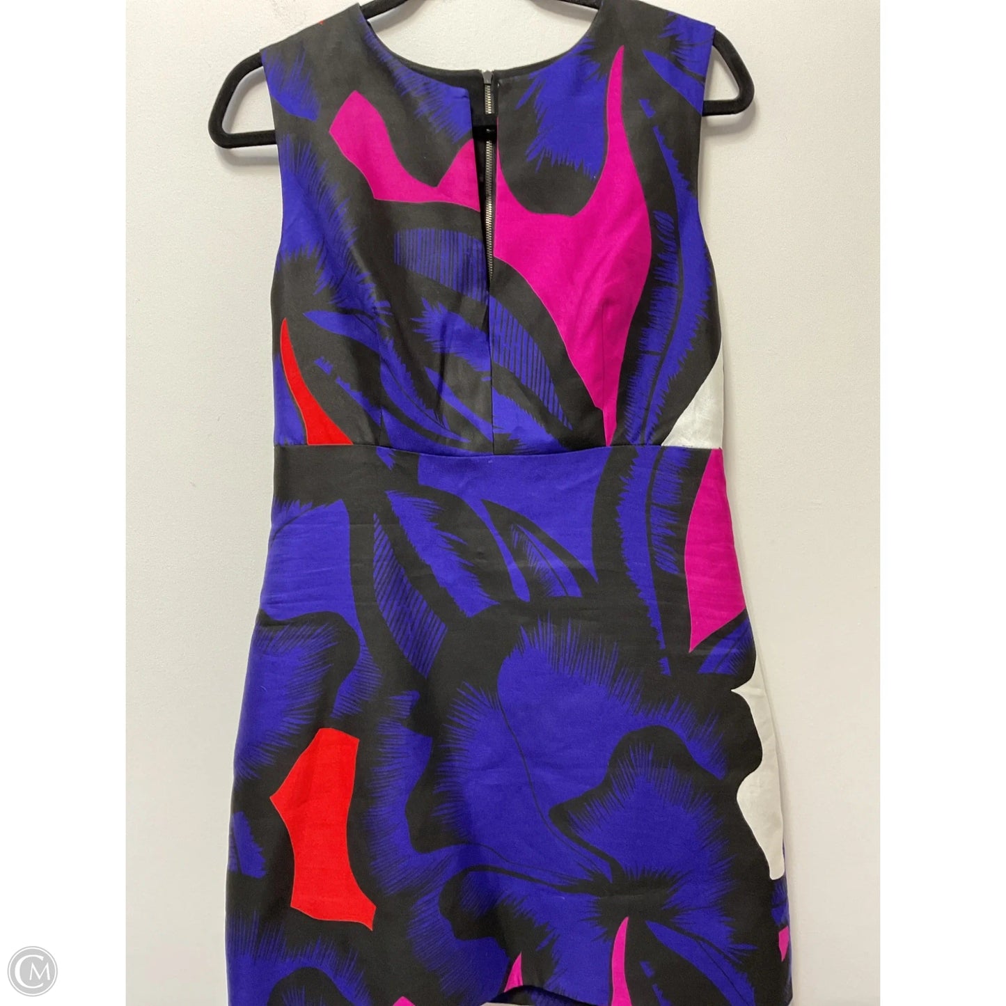 Dress Designer By Diane Von Furstenberg In Black & Blue, Size: M