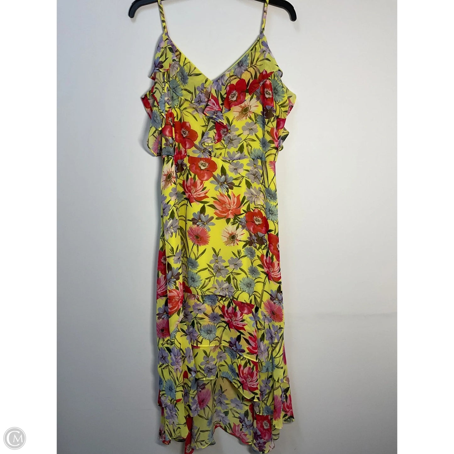 Dress Casual Midi By Inc In Yellow, Size: L