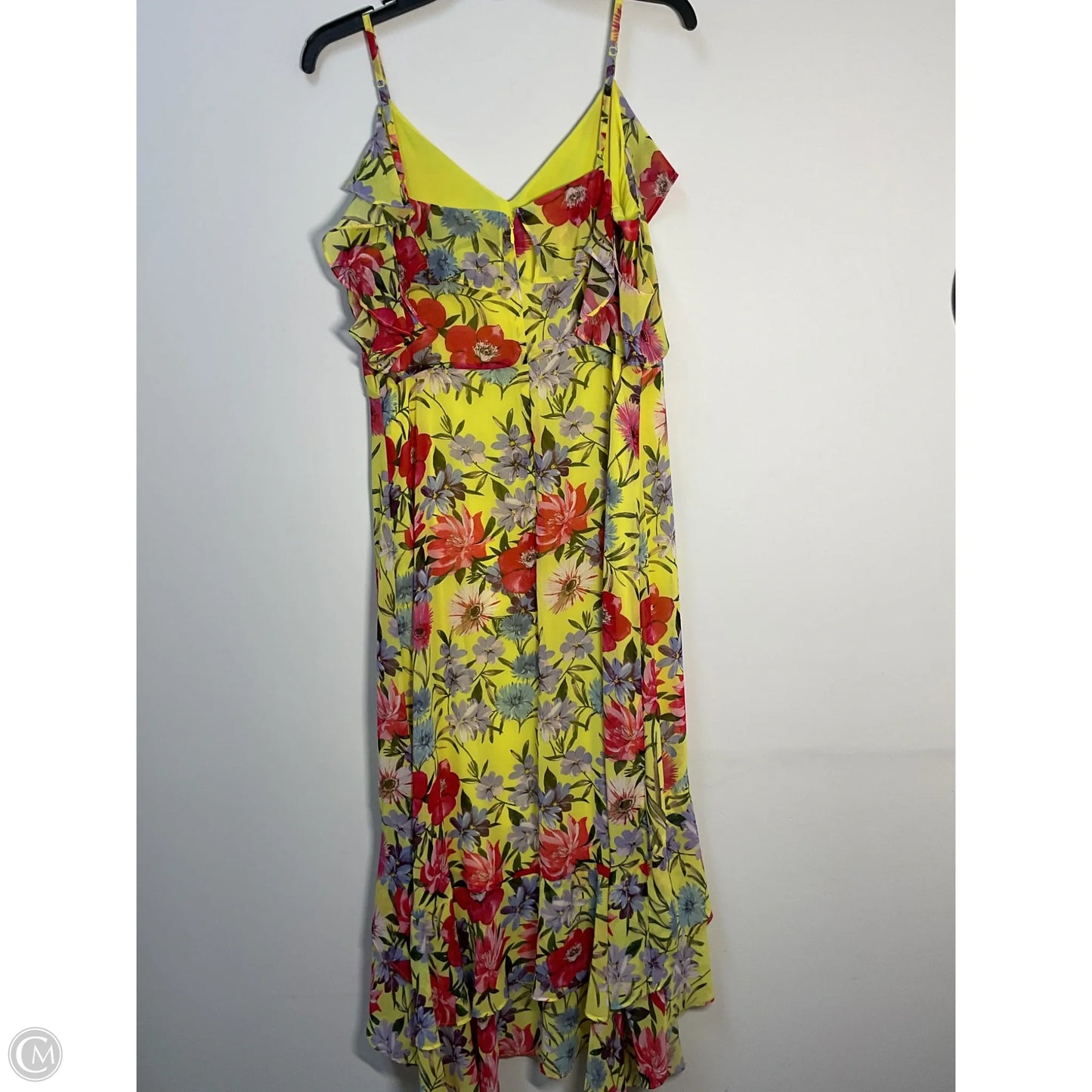 Dress Casual Midi By Inc In Yellow, Size: L