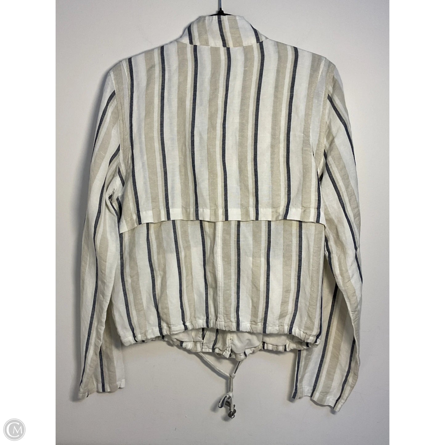 Jacket Shirt By Velvet Heart In Cream, Size: M