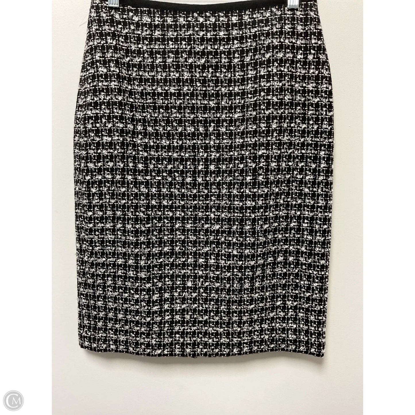 Skirt Midi By Talbots In Black & White, Size: 6