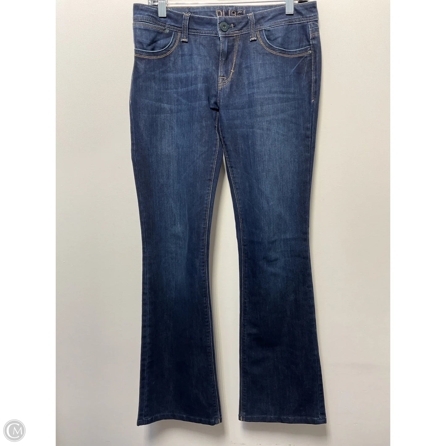 Jeans Flared By Dl1961 In Blue Denim, Size: 8