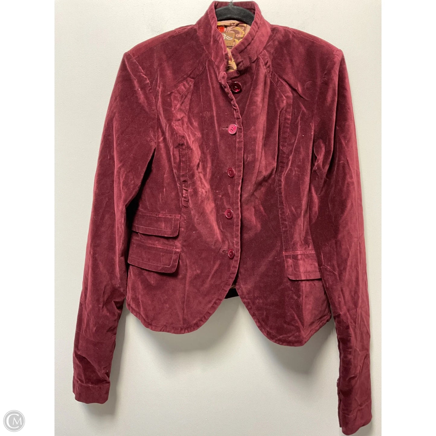 Blazer By Lucky Brand In Maroon, Size: Xl