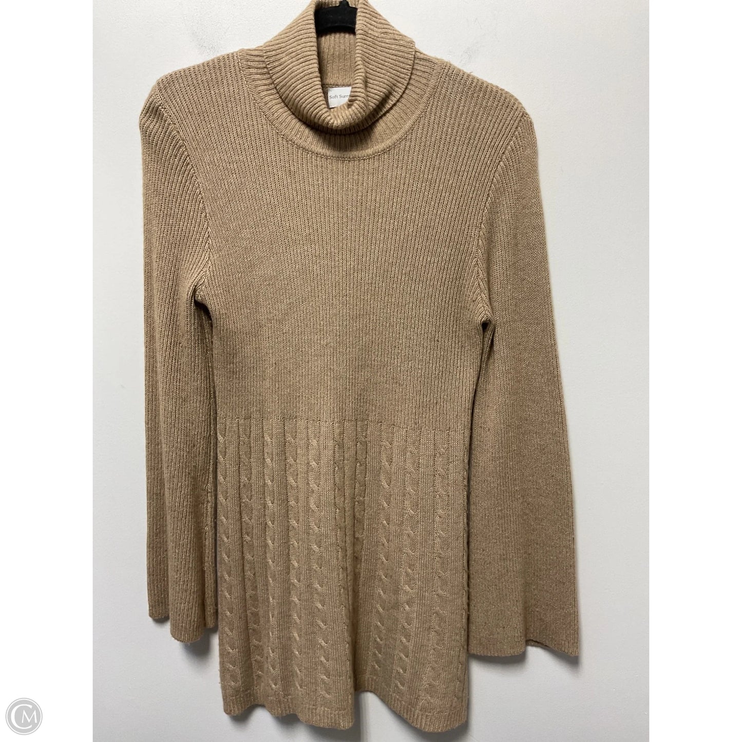 Dress Sweater By Soft Surroundings In Tan, Size: S