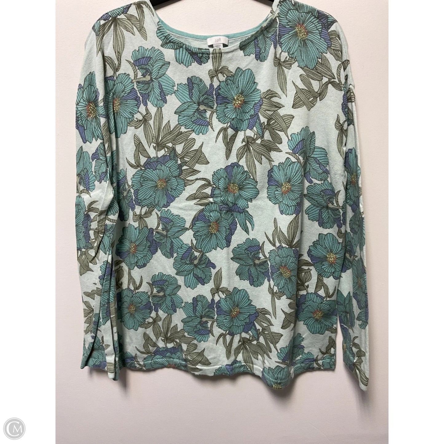 Sweater By J. Jill In Blue & Green, Size: L