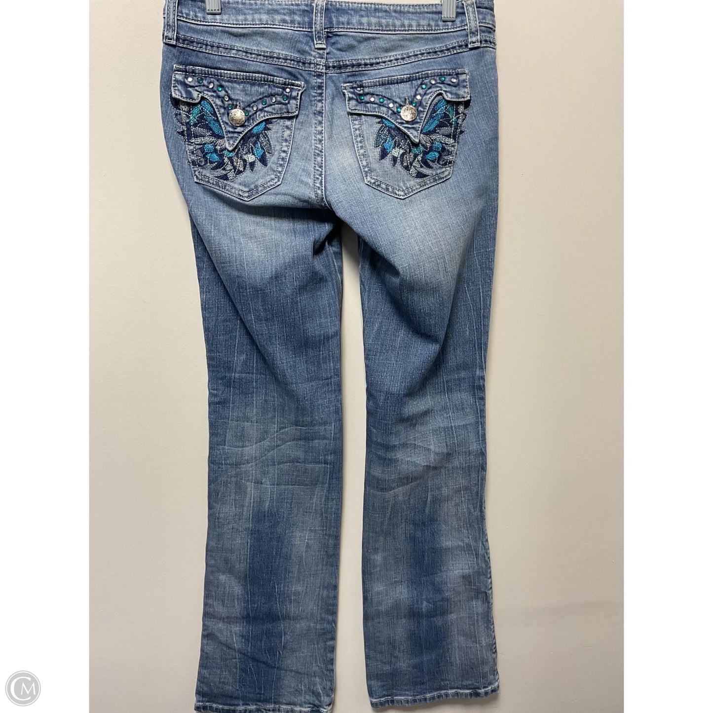 Jeans Boot Cut By Wrangler In Blue Denim, Size: 6