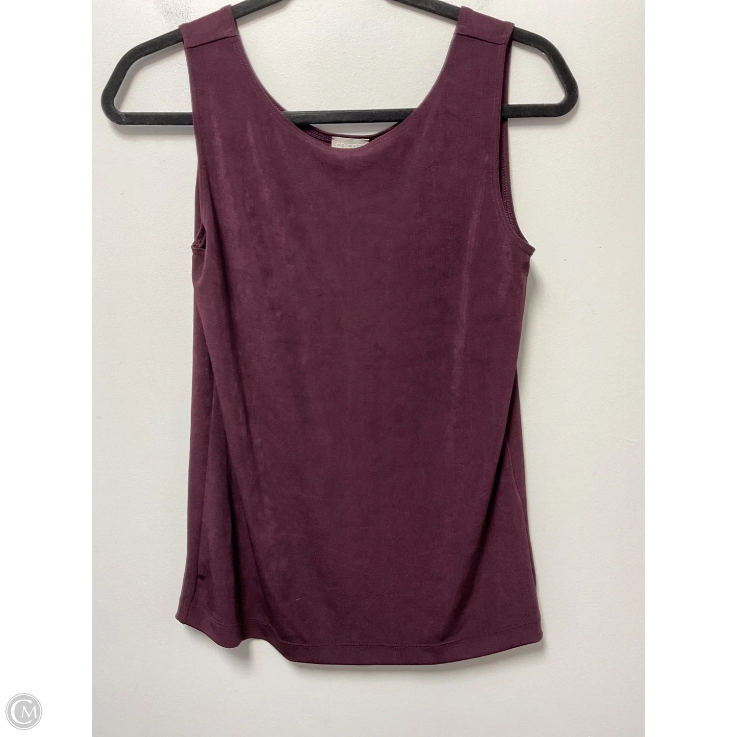 Top Sleeveless Basic By Chicos In Maroon, Size: S