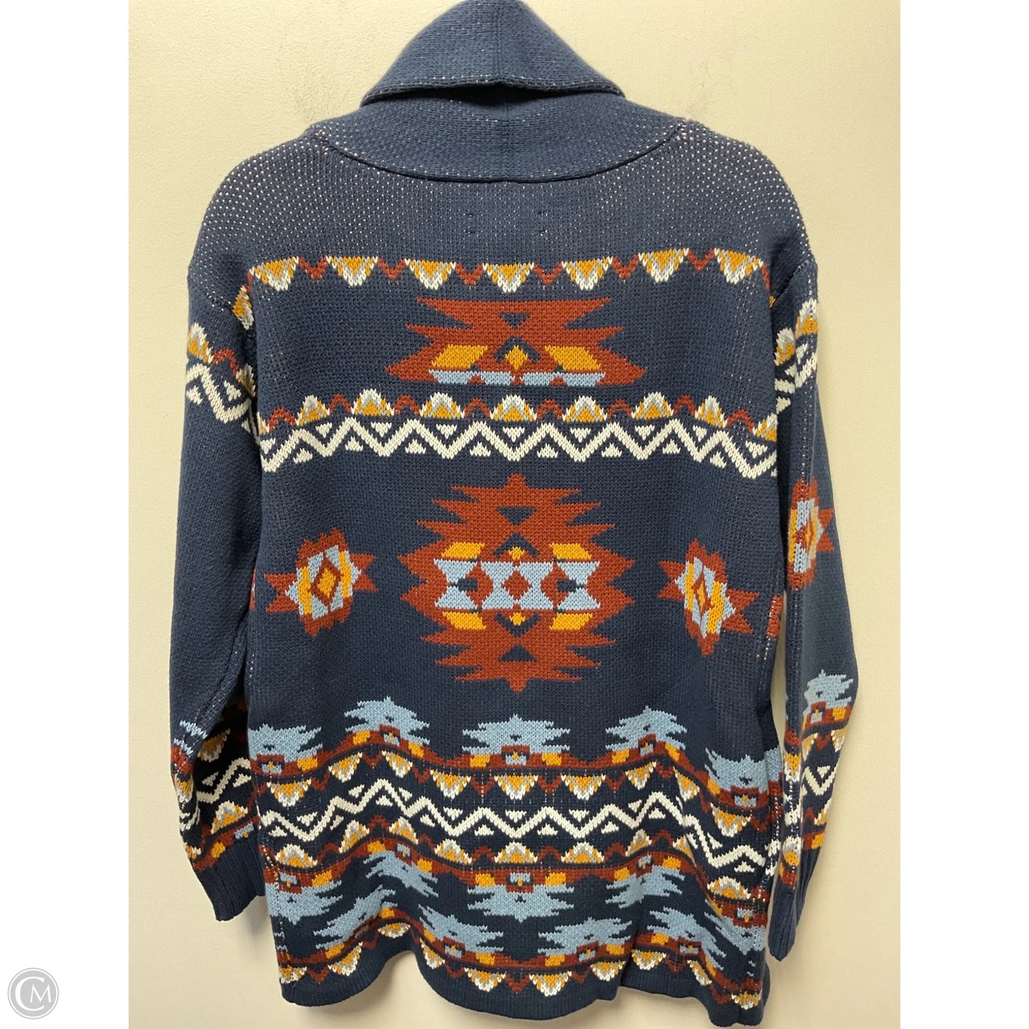 Sweater Cardigan By Lucky Brand In Navy, Size: M