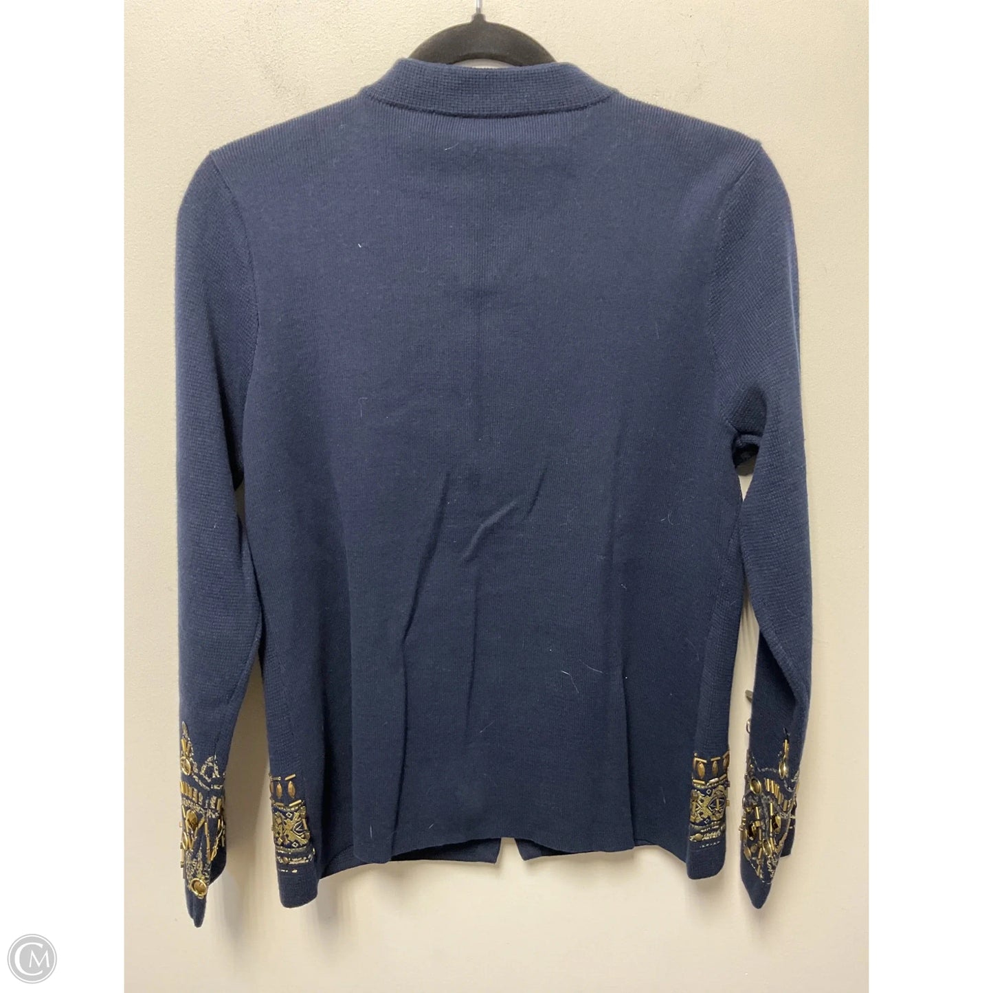 Sweater Cardigan By Chicos In Navy, Size: M