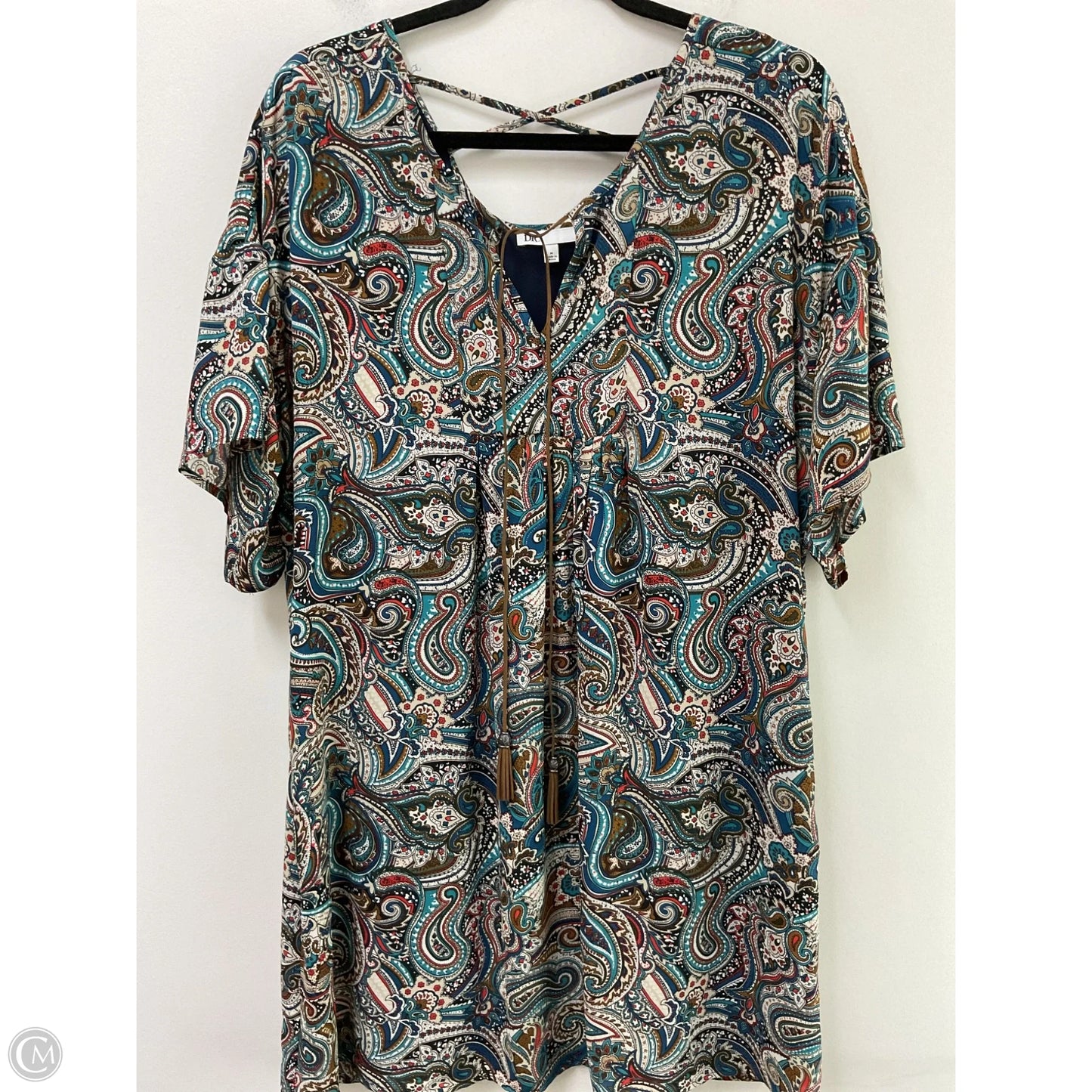 Dress Casual Midi By Dr2 In Paisley Print, Size: M