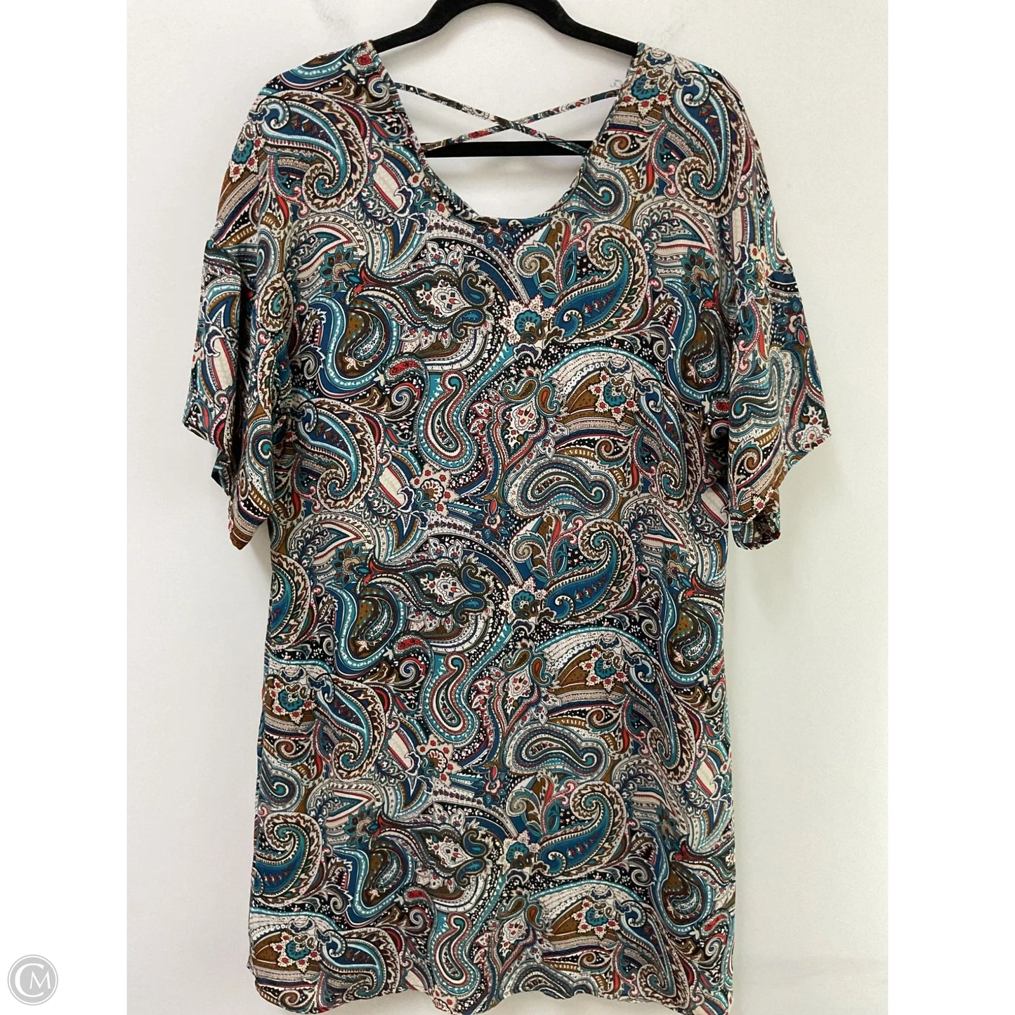 Dress Casual Midi By Dr2 In Paisley Print, Size: M