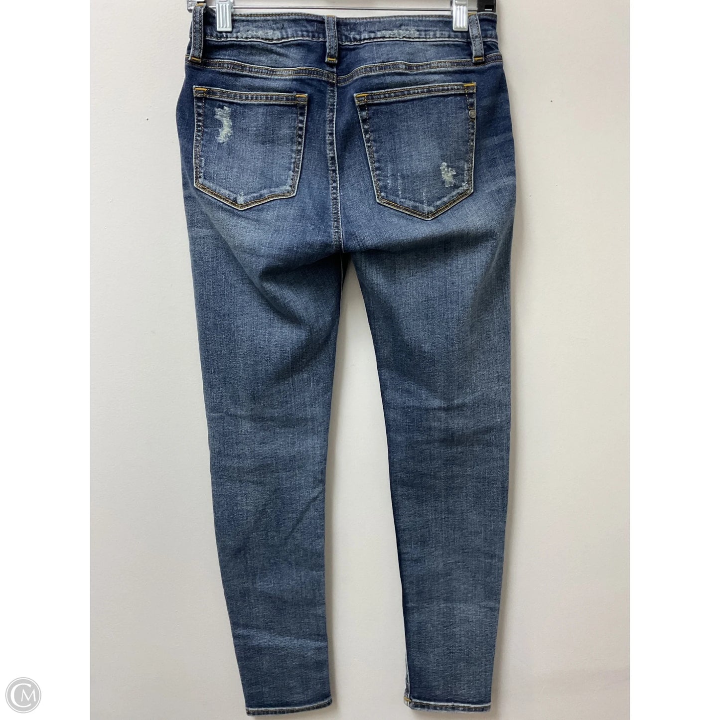Jeans Skinny By Miss Me In Blue Denim, Size: 4