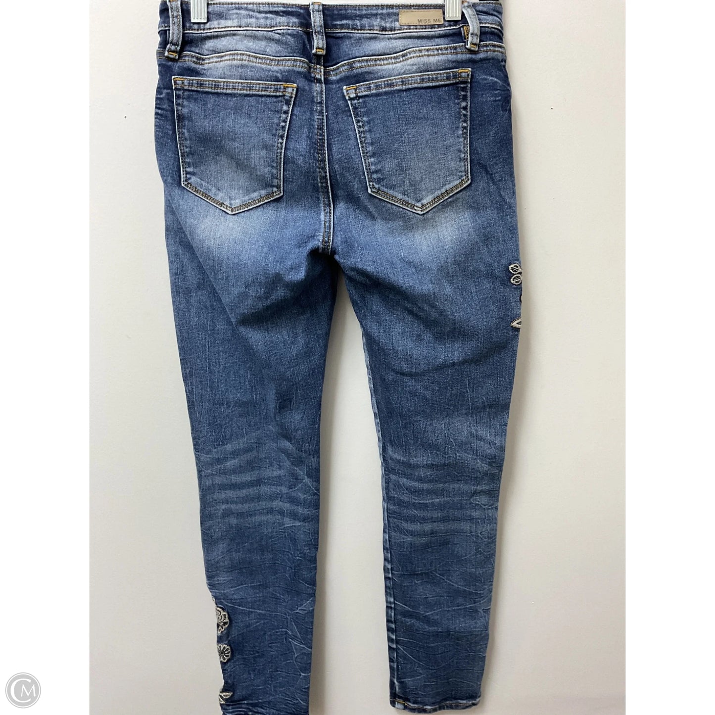 Jeans Skinny By Miss Me In Blue Denim, Size: 4