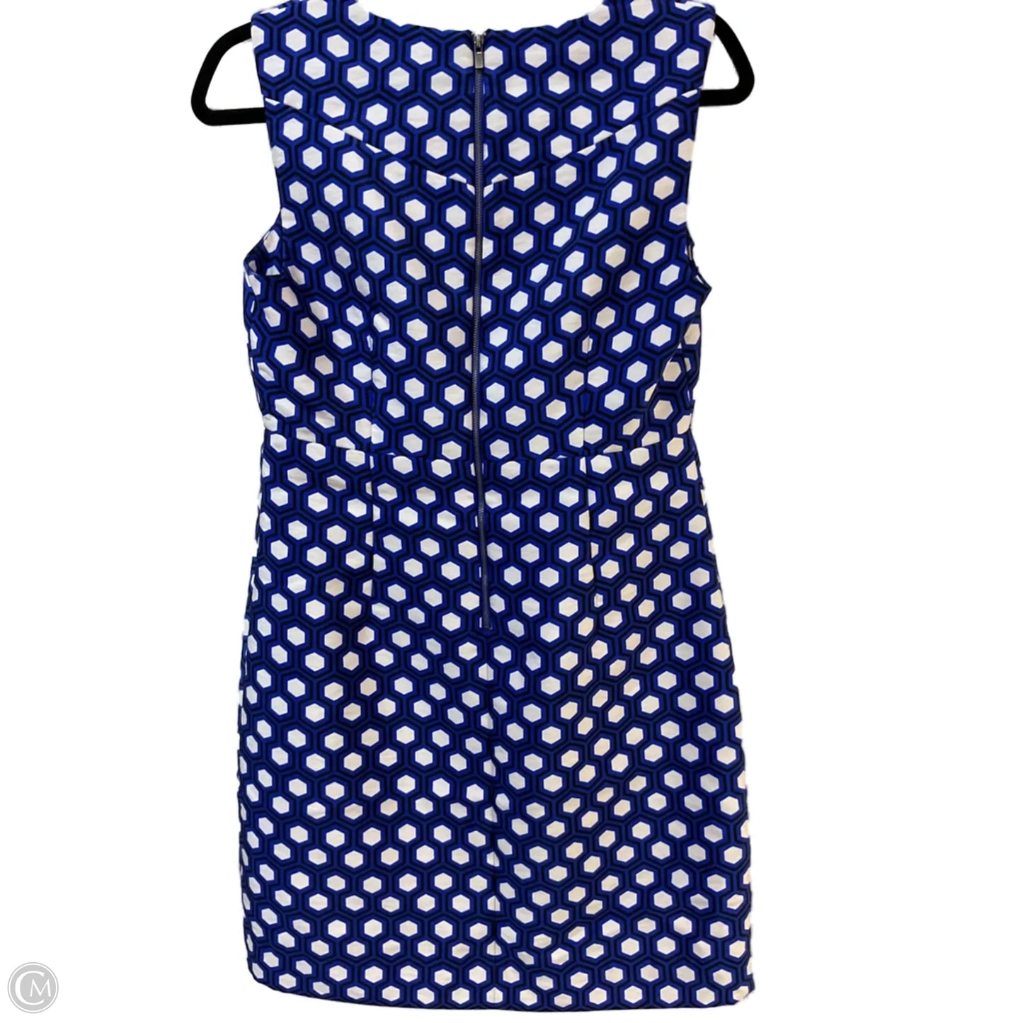 Dress Designer By Diane Von Furstenberg In Blue & White, Size: S