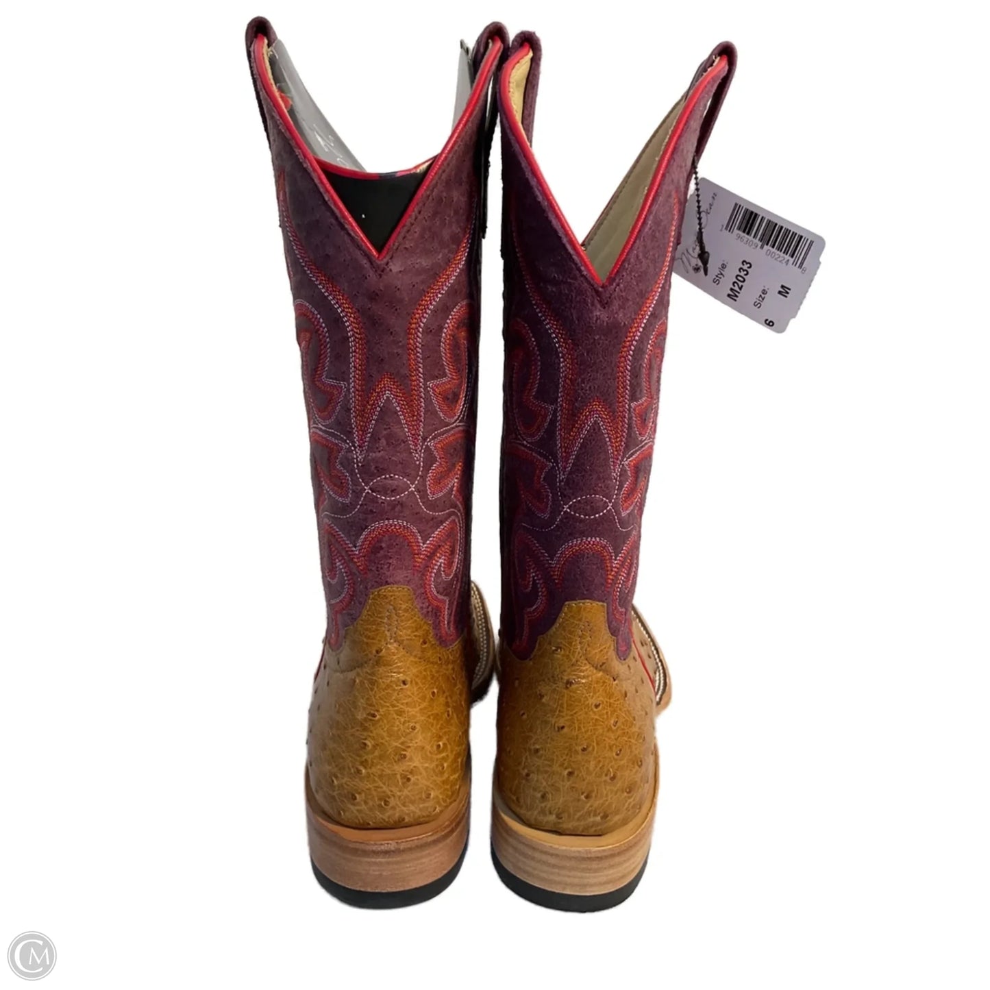 Boots Western By Cmb In Purple & Tan, Size: 6