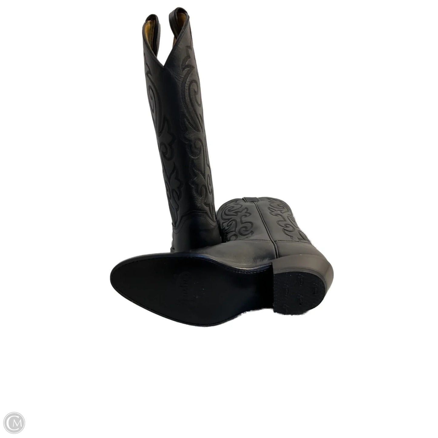 Boots Western By Justin In Black, Size: 6