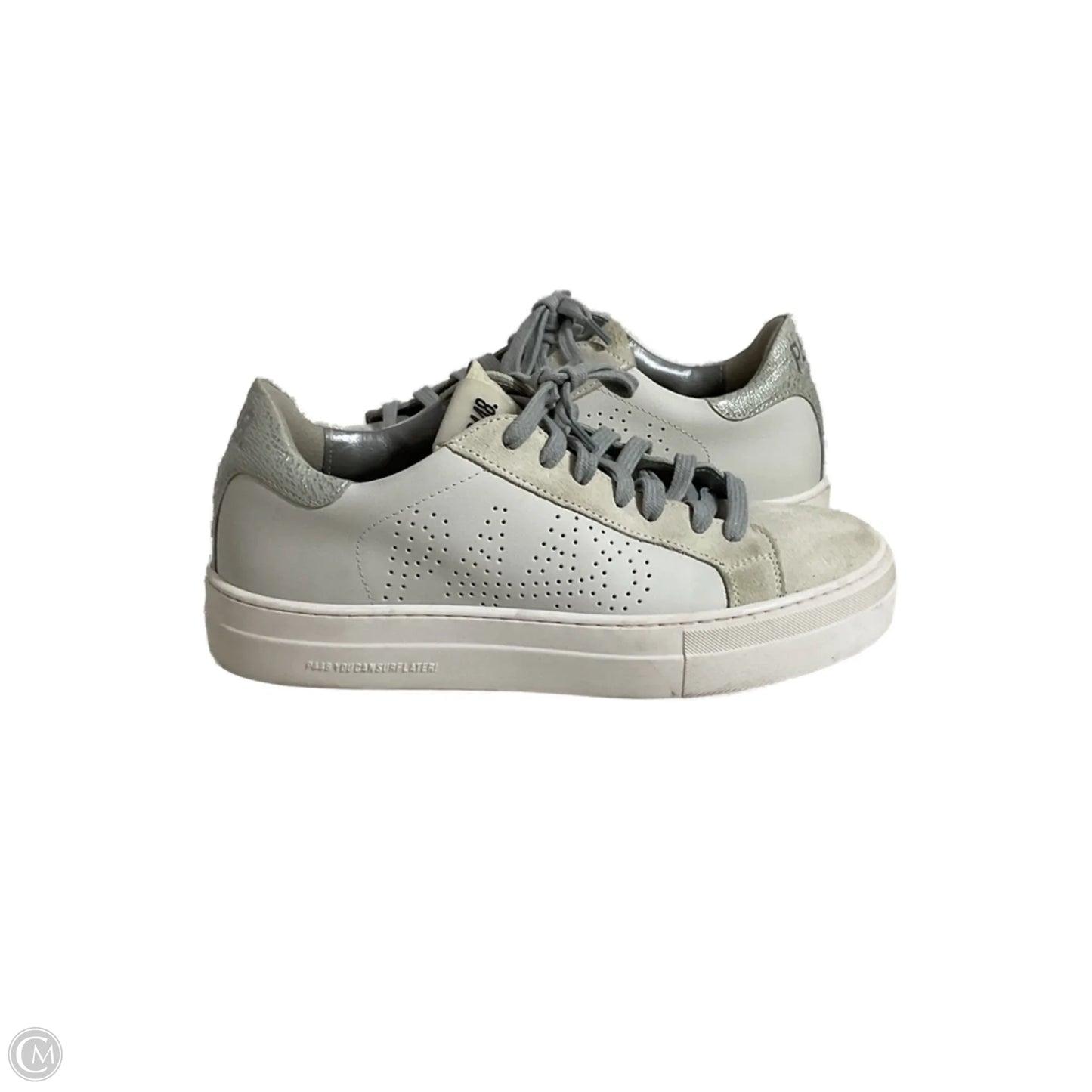 Shoes Sneakers Platform By P448 In Grey & White, Size: 7.5
