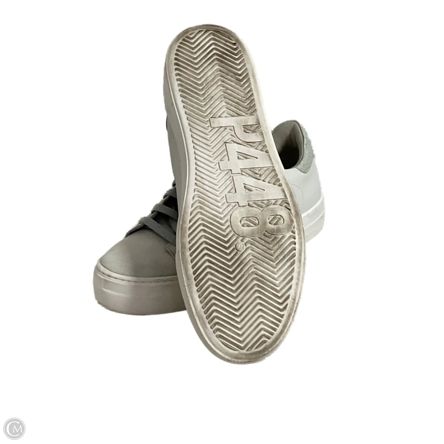 Shoes Sneakers Platform By P448 In Grey & White, Size: 7.5